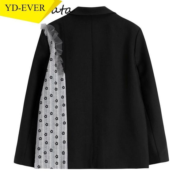 women's suits & blazers elegant mesh patch slim blazer women turn down collar long sleeve single breast jacket femme vintage dot coat s, White;black
women's suits & blazers elegant mesh patch slim blazer women turn down collar long sleeve single breast jacket femme vintage dot coat s, White;black
