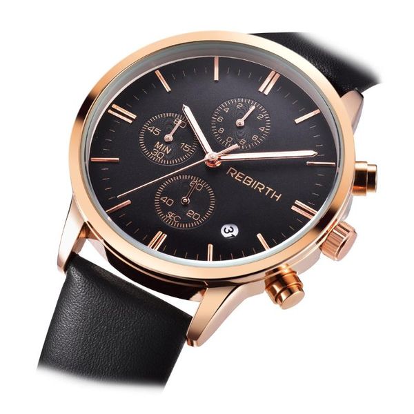 wristwatches fashion rebirth brand women ladies dress quartz watches leather strap with calendar luxury gift relogio feminino, Slivery;brown
wristwatches fashion rebirth brand women ladies dress quartz watches leather strap with calendar luxury gift relogio feminino, Slivery;brown