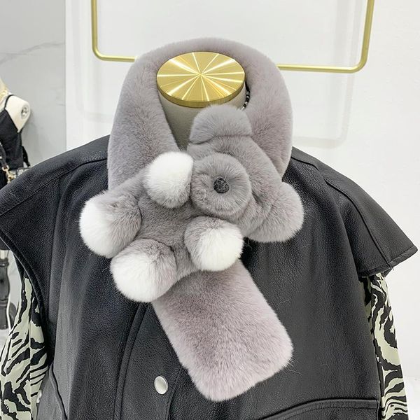 scarves 2021 fxfurs fashion parent-child real rex hair bear scarf panda fur winter warm double-sided thickened, Blue;gray
scarves 2021 fxfurs fashion parent-child real rex hair bear scarf panda fur winter warm double-sided thickened, Blue;gray