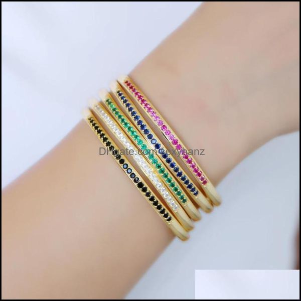 colors mti bezel round cubic zirconia colored thin bracelets gold color open for women elegance fashion jewelry bangle drop delivery 2021 po, Black
colors mti bezel round cubic zirconia colored thin bracelets gold color open for women elegance fashion jewelry bangle drop delivery 2021 po, Black
