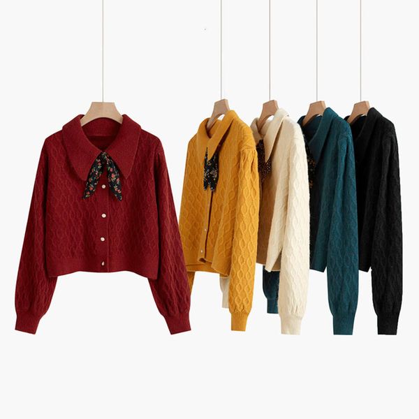 twist short sweater women's pullover autumn winter 2020 new cardigan coat small baby collar top, White;black
twist short sweater women's pullover autumn winter 2020 new cardigan coat small baby collar top, White;black