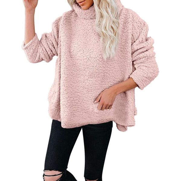 women's wool & blends 2021 autumn and winter womens coat woolen high-neck casual loose pullover jacket women plus size long-sleeved swe, Black
women's wool & blends 2021 autumn and winter womens coat woolen high-neck casual loose pullover jacket women plus size long-sleeved swe, Black