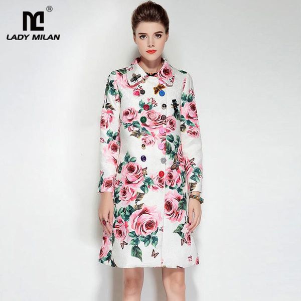women's trench coats arrival 2021 turn down collar long sleeves floral printed appliques jacquard high street fashion, Tan;black
women's trench coats arrival 2021 turn down collar long sleeves floral printed appliques jacquard high street fashion, Tan;black