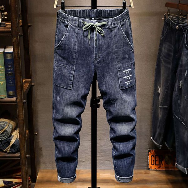 2021brand autumn and winter jeans slim fit leggings straight tube korean fashion long men's casual pants lace up, Blue
2021brand autumn and winter jeans slim fit leggings straight tube korean fashion long men's casual pants lace up, Blue