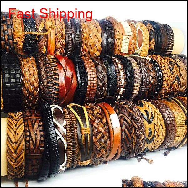 wholesale bulk lots 50pcs/pack mix black brown men's women's retro handmade real leather surfe jllgzt otsweet, Golden;silver
wholesale bulk lots 50pcs/pack mix black brown men's women's retro handmade real leather surfe jllgzt otsweet, Golden;silver