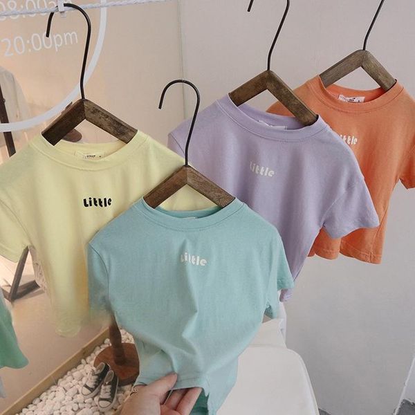 t-shirts 2021 summer girls short sleeve letter printed candy color korean baby children half pure t-shirt for 1y 2y 4y5y, Blue
t-shirts 2021 summer girls short sleeve letter printed candy color korean baby children half pure t-shirt for 1y 2y 4y5y, Blue