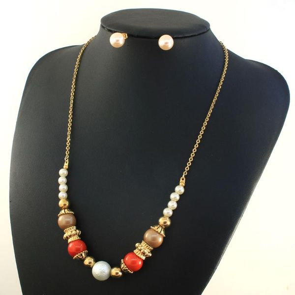 earrings & necklace gold color bead and est stainless steel jewelry sets for women fashion gift sdnzbjca, Silver
earrings & necklace gold color bead and est stainless steel jewelry sets for women fashion gift sdnzbjca, Silver