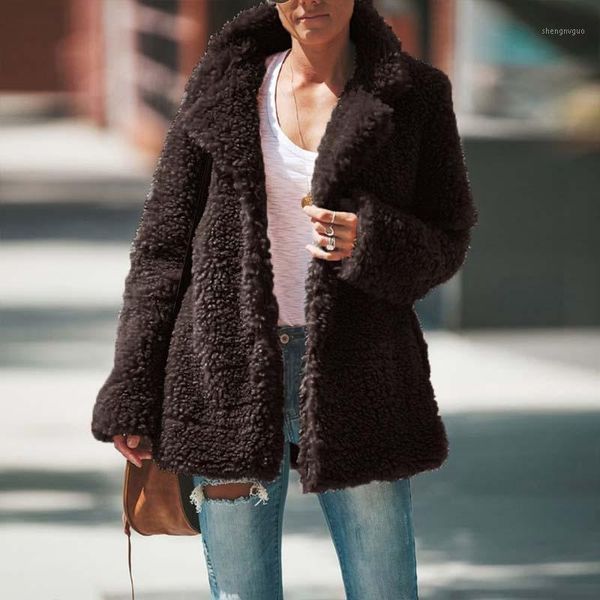 women's wool & blends lamb coat female both sides wear autumn and winter 2021 loose plus velvet thick all-match cotton padded, Black
women's wool & blends lamb coat female both sides wear autumn and winter 2021 loose plus velvet thick all-match cotton padded, Black