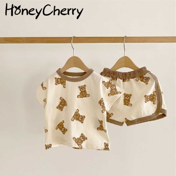 baby summer short sleeve printed t-shirt + shorts set for boys and girls two piece set summer 210701, White
baby summer short sleeve printed t-shirt + shorts set for boys and girls two piece set summer 210701, White