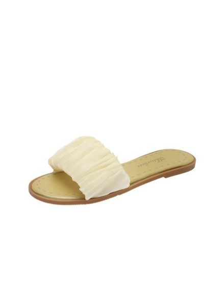 slippers women's shoes 2021 summer korean version of simple folds and comfortable flat sandals beach, Black
slippers women's shoes 2021 summer korean version of simple folds and comfortable flat sandals beach, Black