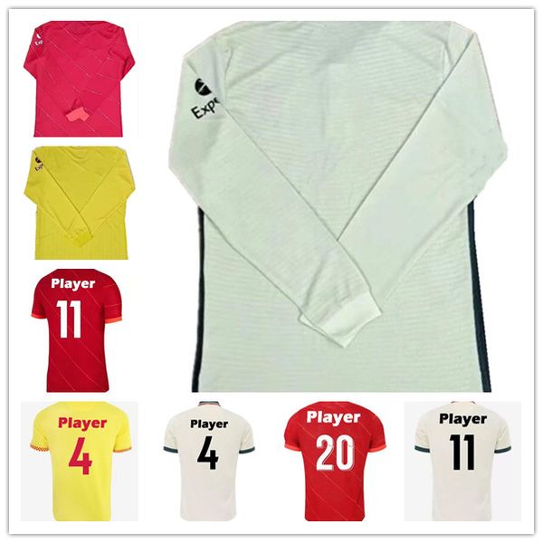 long sleeve 21 22 soccer jerseys m.salah alexander arnold mane firmino virgil diogo j thiago a.becker football shirt phillips konate men 202, Black;yellow
long sleeve 21 22 soccer jerseys m.salah alexander arnold mane firmino virgil diogo j thiago a.becker football shirt phillips konate men 202, Black;yellow