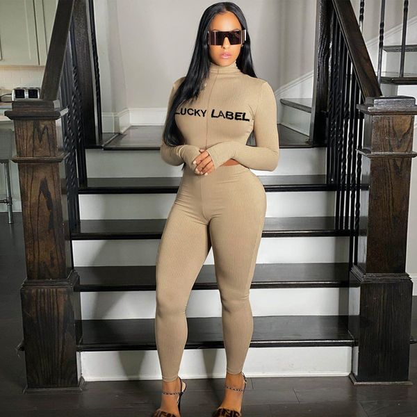 lucky label embroidery letter ribbed zipper sports 2 piece set women bodycon tracksuit plus size winter 2021 d43-de50, White
lucky label embroidery letter ribbed zipper sports 2 piece set women bodycon tracksuit plus size winter 2021 d43-de50, White