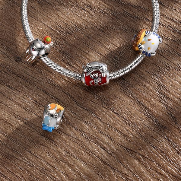 silver charm for original bracelet women pet cat with food esurient animal diy pendant jewelry making diy necklace accessory q0531, Black
silver charm for original bracelet women pet cat with food esurient animal diy pendant jewelry making diy necklace accessory q0531, Black