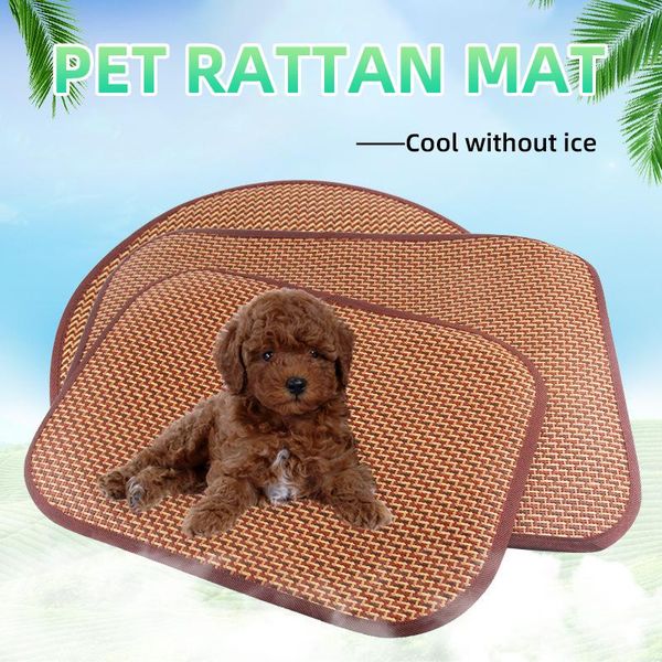 kennels & pens pet cooling mat summer cojines rattan material comfortable for hund breathable katten cool products
kennels & pens pet cooling mat summer cojines rattan material comfortable for hund breathable katten cool products