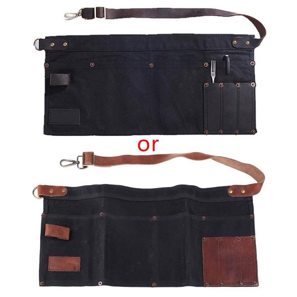 aprons y1ud multi-pocket apron for women real leather canvas half pocket waitress
aprons y1ud multi-pocket apron for women real leather canvas half pocket waitress
