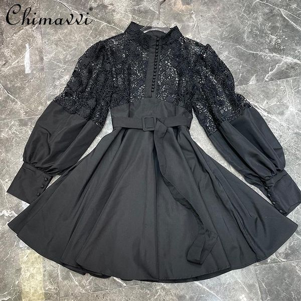 casual dresses 2021 women's clothing spring elegance retro long sleeve high-waist slim dress fashion hollowed-out crocheted lace, Black;gray
casual dresses 2021 women's clothing spring elegance retro long sleeve high-waist slim dress fashion hollowed-out crocheted lace, Black;gray