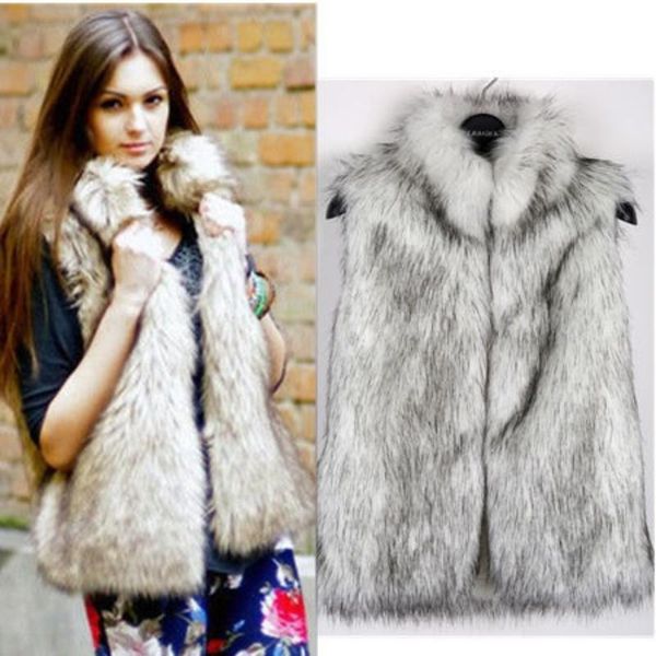 women's fur & faux gamporl coat autumn&winter fluffy sleeveless waistcoat fashion ladies stand-up collar thick soft, Black
women's fur & faux gamporl coat autumn&winter fluffy sleeveless waistcoat fashion ladies stand-up collar thick soft, Black