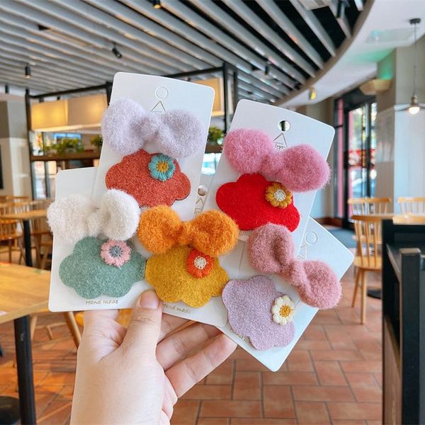 2 pcs korea sweet girl simple plush bow duckbill clip fashion children's cute colorful flowers cloud bb clip hair accessories, Slivery;white
2 pcs korea sweet girl simple plush bow duckbill clip fashion children's cute colorful flowers cloud bb clip hair accessories, Slivery;white