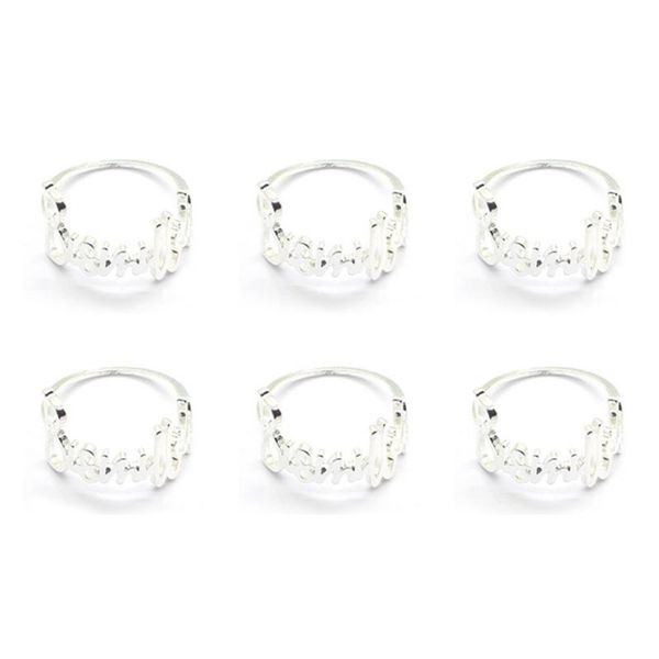 napkin rings alloy metal alphabet for wedding table decoration holder towel dinner 6 pcs
napkin rings alloy metal alphabet for wedding table decoration holder towel dinner 6 pcs