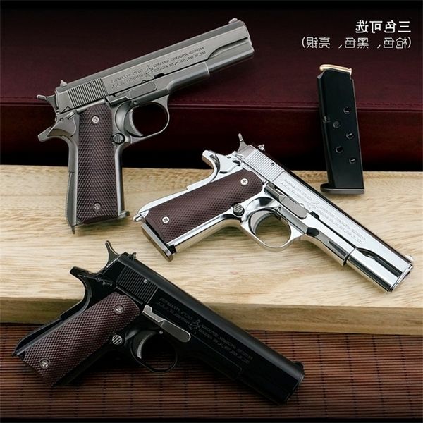 52alloy 1:2.05 shell throwing colt m1911 large gun model metal simulation toy hand grab can not be fired
52alloy 1:2.05 shell throwing colt m1911 large gun model metal simulation toy hand grab can not be fired