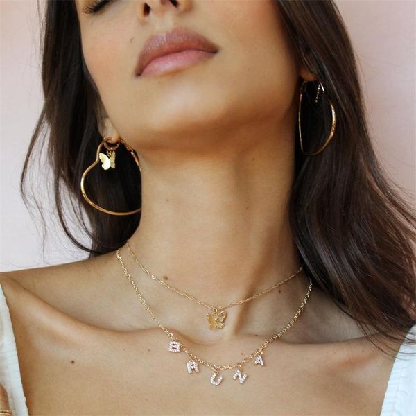 pendant necklaces 26 letters custom made name necklace zirconia initial letter dainty for women girls fashion jewelry gift, Silver
pendant necklaces 26 letters custom made name necklace zirconia initial letter dainty for women girls fashion jewelry gift, Silver