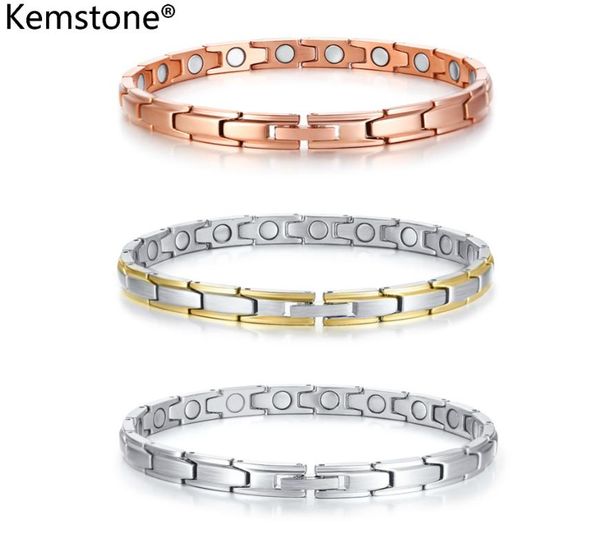 link, chain kemstone trendy magnets stainless steel rose gold/sliver gold color link bracelet jewelry gift for women, Black
link, chain kemstone trendy magnets stainless steel rose gold/sliver gold color link bracelet jewelry gift for women, Black