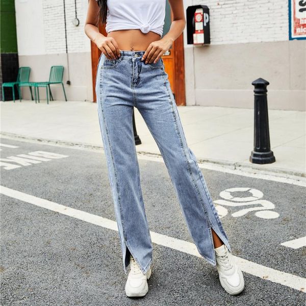 women's jeans 2021 trend long denim joggers women pockets high waisted mujer push up woman pants elegant button wide leg trousers, Blue
women's jeans 2021 trend long denim joggers women pockets high waisted mujer push up woman pants elegant button wide leg trousers, Blue