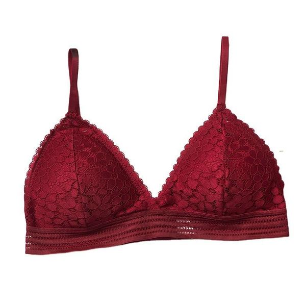 bras 2021 women's bra french triangle cup no steel ring underwear tube lace deep v bo style wrapped bralette, Red;black
bras 2021 women's bra french triangle cup no steel ring underwear tube lace deep v bo style wrapped bralette, Red;black