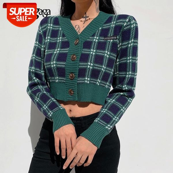 darlingaga vintage v neck plaid cropped cardigan women sweaters fashion single breasted y2k preppy style knitted sweaters korean #hk3l, White
darlingaga vintage v neck plaid cropped cardigan women sweaters fashion single breasted y2k preppy style knitted sweaters korean #hk3l, White