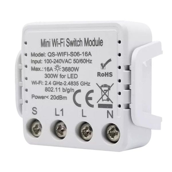 smart home control qs-wifi-s06 tuya wifi intelligent switch socket module household conversion device sharing timing function
smart home control qs-wifi-s06 tuya wifi intelligent switch socket module household conversion device sharing timing function