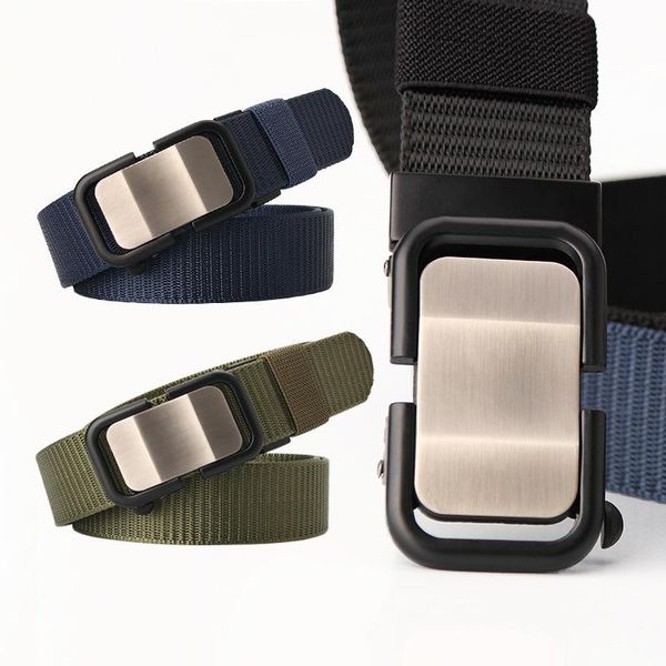 belts fashion male black nylon belt outdoor metal automatic buckle canvas casual pants cool wild luxury waist, Black;brown
belts fashion male black nylon belt outdoor metal automatic buckle canvas casual pants cool wild luxury waist, Black;brown