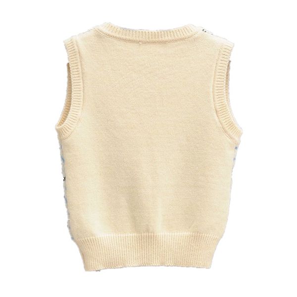 90s vintage beige jacquard geometric plaid knitting sweater vest women korean clothing v neck crop tank y2k knitwear, White;black
90s vintage beige jacquard geometric plaid knitting sweater vest women korean clothing v neck crop tank y2k knitwear, White;black