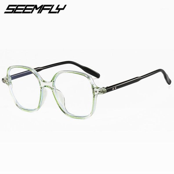 seemfly 2021 anti blue light oversized glasses women men fashion luxury square big frame transparent clear lens eyeglasses sunglasses frames, Black
seemfly 2021 anti blue light oversized glasses women men fashion luxury square big frame transparent clear lens eyeglasses sunglasses frames, Black