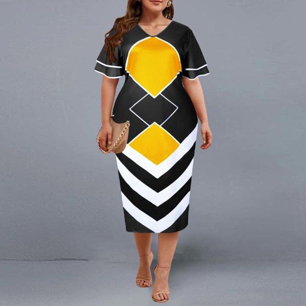 plus size dresses dress elegant geometric print evening party 2021 autumn women flare short sleeve yellow casual 3xl 4xl 5xl, Black
plus size dresses dress elegant geometric print evening party 2021 autumn women flare short sleeve yellow casual 3xl 4xl 5xl, Black