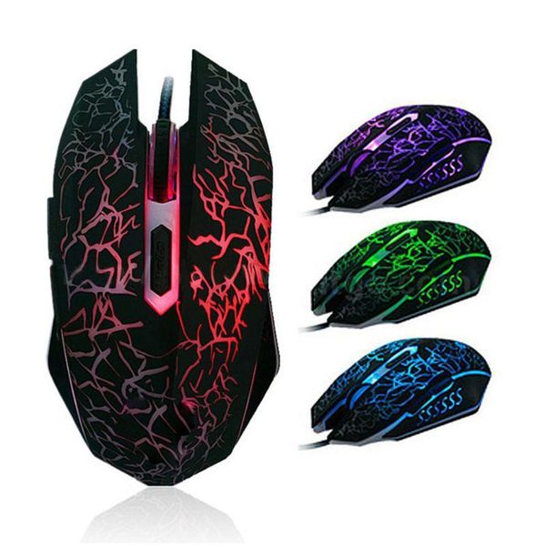 mice wired gaming mouse crack pattern 2400 dpi ergonomic usb glowing for lappc computer games/work 
mice wired gaming mouse crack pattern 2400 dpi ergonomic usb glowing for lappc computer games/work