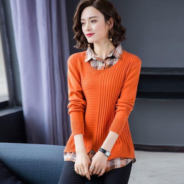 women's sweaters autumn spring style women knitted pullover lady casual long sleeve turn-down collar sweater zz1136, White;black
women's sweaters autumn spring style women knitted pullover lady casual long sleeve turn-down collar sweater zz1136, White;black