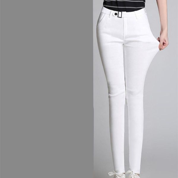 women's pants & capris 2021 spring summer casual trousers female korean version of the waist repair slim woman, Black;white
women's pants & capris 2021 spring summer casual trousers female korean version of the waist repair slim woman, Black;white