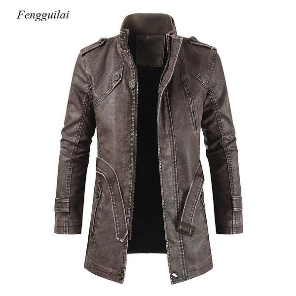 men's fur & faux men winter thick fleece leather jacket coat long outwear fashion warm casual vintage clothing for male steampunk biker, Black
men's fur & faux men winter thick fleece leather jacket coat long outwear fashion warm casual vintage clothing for male steampunk biker, Black