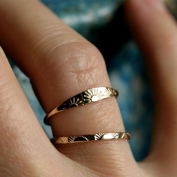 wedding rings minimalist female sun metal finger ring fashioin love engagement luxury gold rose filled for women, Slivery;golden
wedding rings minimalist female sun metal finger ring fashioin love engagement luxury gold rose filled for women, Slivery;golden