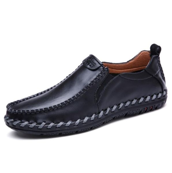 dress shoes 2021 men's genuine leather 38-45 head soft anti-slip rubber loafers man classic real, Black
dress shoes 2021 men's genuine leather 38-45 head soft anti-slip rubber loafers man classic real, Black