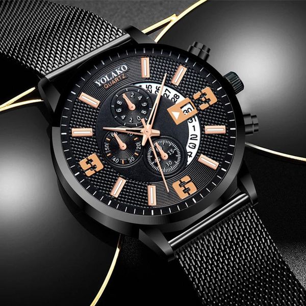 wristwatches mens watches fashion calendar watch men busines stainless steel mesh belt quartz wristwatch male leather clock relogio masculin, Slivery;brown
wristwatches mens watches fashion calendar watch men busines stainless steel mesh belt quartz wristwatch male leather clock relogio masculin, Slivery;brown