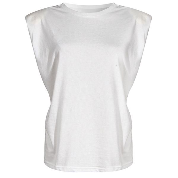women's t-shirt women sleeveless cotton t shirt shoulder padding minimalist soft comfortable casual tee 2021 qcxm, White
women's t-shirt women sleeveless cotton t shirt shoulder padding minimalist soft comfortable casual tee 2021 qcxm, White