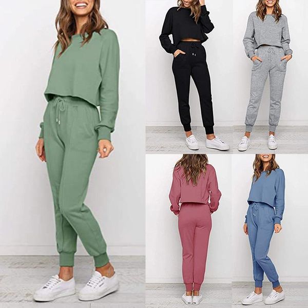 gym clothing solid print loose 2 two piece set women outfit streetwear tracksuit sweatshirt +joggers pants matching dropship, White;black
gym clothing solid print loose 2 two piece set women outfit streetwear tracksuit sweatshirt +joggers pants matching dropship, White;black