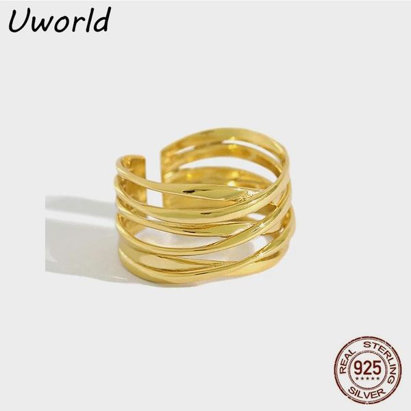 cluster rings multi layer line wound open silver adjustable 18k gold filled s925 sterling finger ring women daily jewelry, Golden;silver
cluster rings multi layer line wound open silver adjustable 18k gold filled s925 sterling finger ring women daily jewelry, Golden;silver