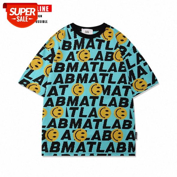 streetwear men national tide smiley face full printed short-sleeved t-shirt personality hiphop fashion brand korean hip-hop casual loo #2p7t, White;black
streetwear men national tide smiley face full printed short-sleeved t-shirt personality hiphop fashion brand korean hip-hop casual loo #2p7t, White;black