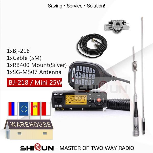 walkie talkie 25w mobile car bj-218 with antenna sg-m507 z218 uhf vhf dual band mini radio 10 km baojie bj 218 long range
walkie talkie 25w mobile car bj-218 with antenna sg-m507 z218 uhf vhf dual band mini radio 10 km baojie bj 218 long range