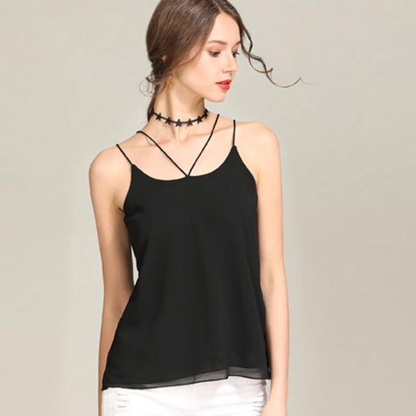 women's tanks & camis women chiffon summer tank fitness o-neck sleeveless shirt tee double layer camisole vest casual female shirts, White
women's tanks & camis women chiffon summer tank fitness o-neck sleeveless shirt tee double layer camisole vest casual female shirts, White