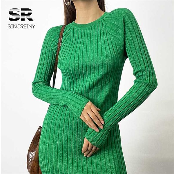 singreiny women sweater o neck dresses long sleeves midi fashion elastic autumn knitted party dress 211110, Black;gray
singreiny women sweater o neck dresses long sleeves midi fashion elastic autumn knitted party dress 211110, Black;gray