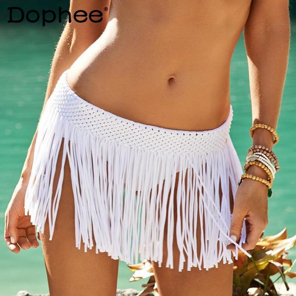 women's swimwear 2021 summer clothing elastic embroidery tassel little mini skirt cover up beach seaside vacation bikini shorts, White;black
women's swimwear 2021 summer clothing elastic embroidery tassel little mini skirt cover up beach seaside vacation bikini shorts, White;black