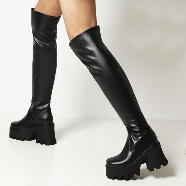 boots 2021 winter autumn fashion over the knee woman chunky platform high heels fleeces big size 43 street saxy shoes, Black
boots 2021 winter autumn fashion over the knee woman chunky platform high heels fleeces big size 43 street saxy shoes, Black